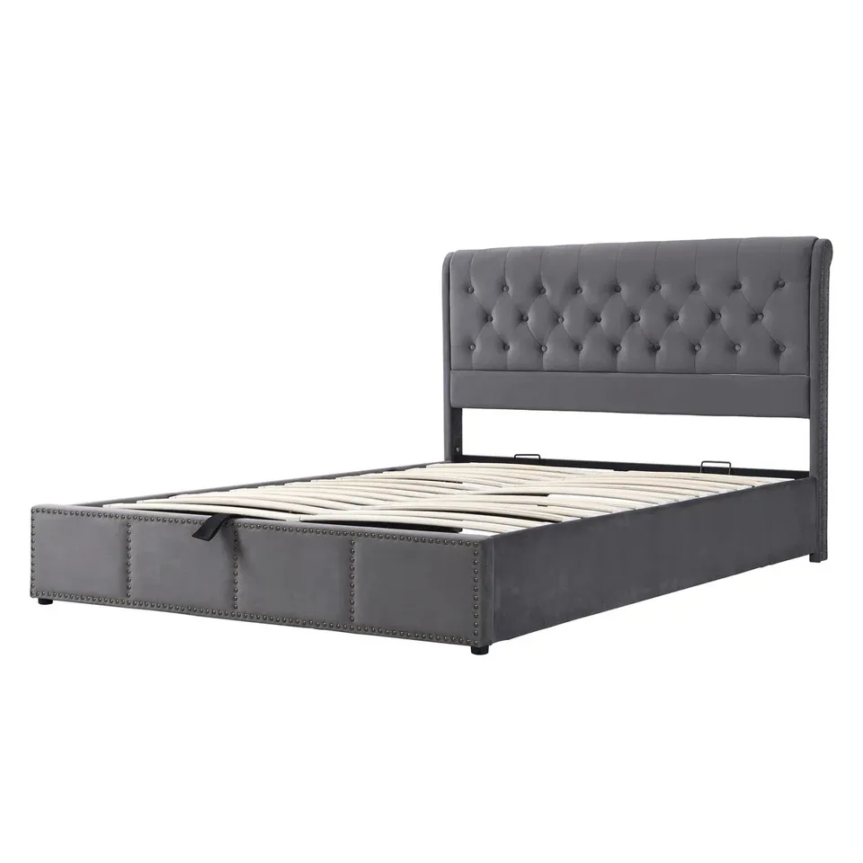 BOXED MOBUS UPHOLSTERED OTTOMAN BED -SIZE UNSPECIFIED- (2 BOXES)