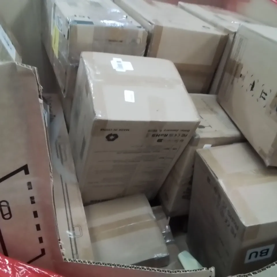 PALLET OF ASSORTED HOUSEHOLD GOODS AND PRODUCTS TO INCLUDE;AIR COOLER,RETRACTABLE GATE,PRIVACY SCREEN
