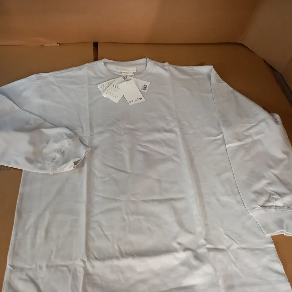 H&M OFF WHITE LONG SLEEVE TOP - EUR M
