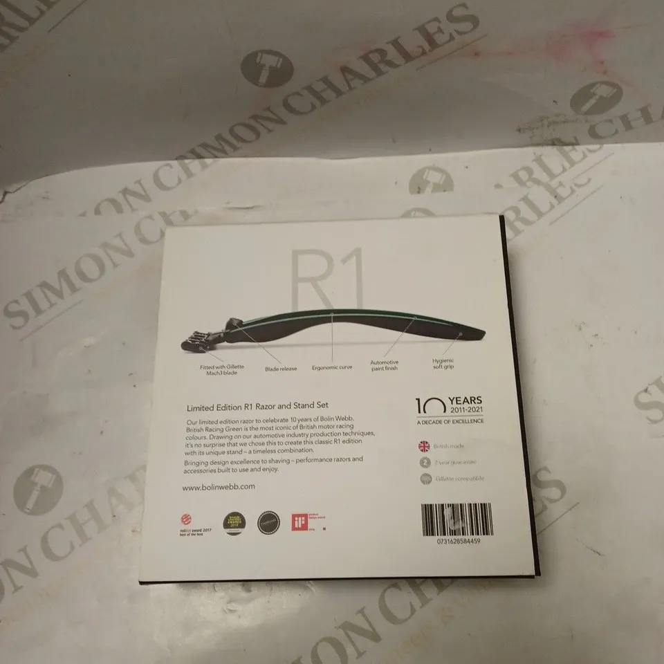 BOLIN WEBB LIMITED EDITION R1 RAZOR AND STAND
