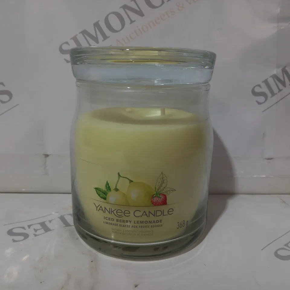 YANKEE CANDLE ICED BERRY LEMONADE SCENTED CANDLE