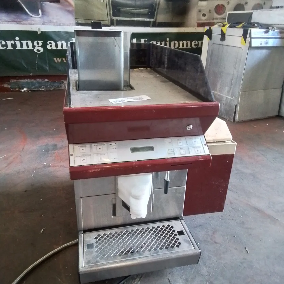 COMMERCIAL INSTANT COFFEE MACHINE RED/WHITE (UNTESTED)