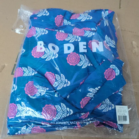 BAGGED RHEA EMBROIDERED MIDI DRESS GALLERY BLUE, DAHLIA SPRIG - UK 10R