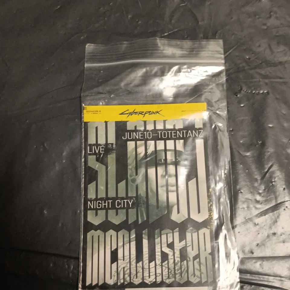 BOX OF ASSORTED ITEMS INCLUDING: ASSORTED MOUSE MATS, CYBERPUNK POSTCARDS AND NINTENDO BANDS