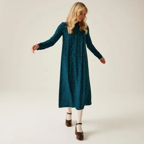 BRAND NEW REGATTA ORLA KIELY WINTER DRESS IN BIRDY BLUE SIZE UK 18