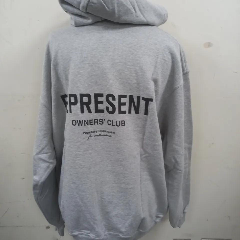 REPRESENT OWNERS CLUB GREY HOODIE - L