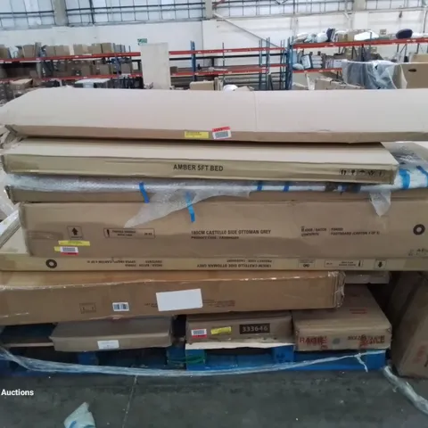 PALLET OF ASSORTED INCOMPLETE FURNITURE & FURNITURE PARTS