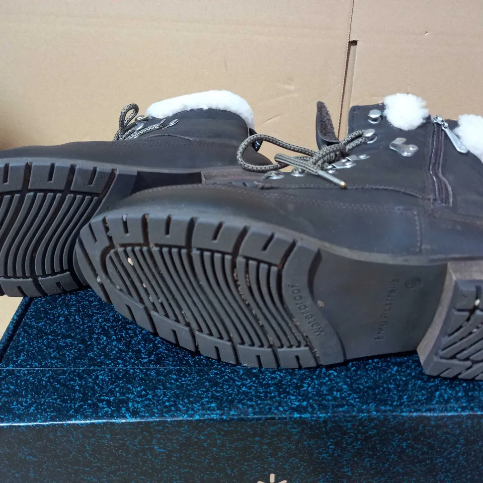 EMU OKAB WATERPROOF BOOTS ESPRESSO COLOUR SIZE 9