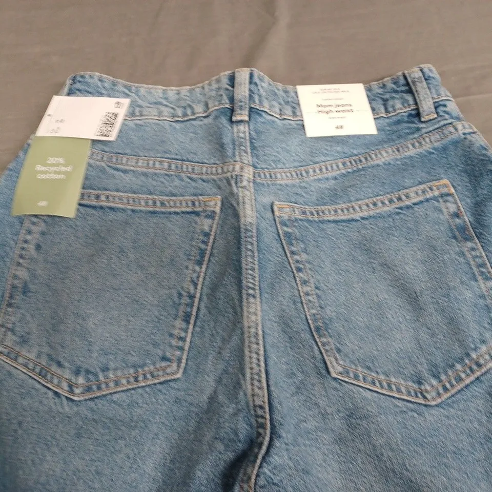 H&M HIGH WAIST MOM JEANS - UK 12