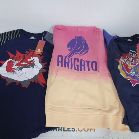 APPROXIMATELY 65 ITEMS OF ASSORTED BRAND NEW ARIGATO CLOTHING