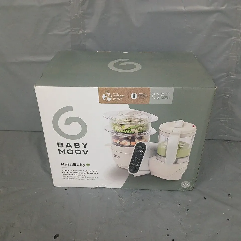 BOXED BABYMOOV NUTRIBABY+ FOOD PROCESSOR - MINERAL