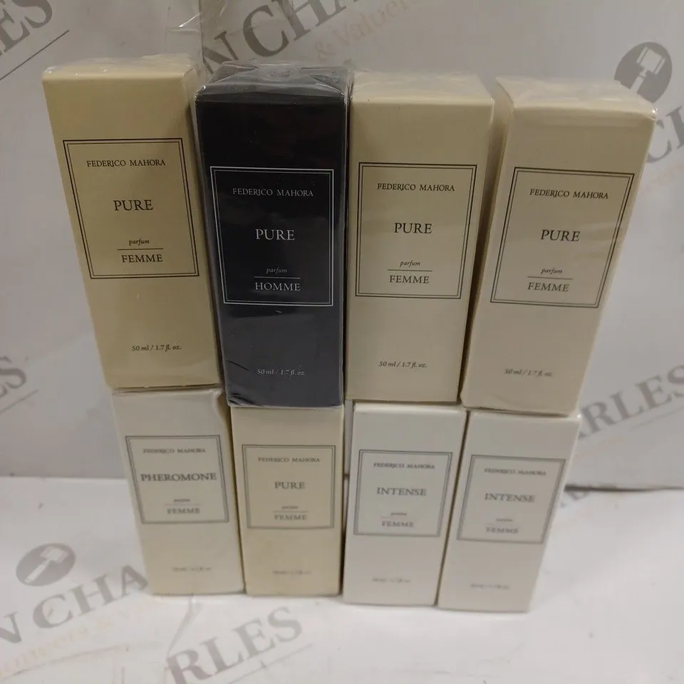 APPROXIMATELY 8 ASSORTED FEDERICO MAHORA BOXED PARFUMS 50ML