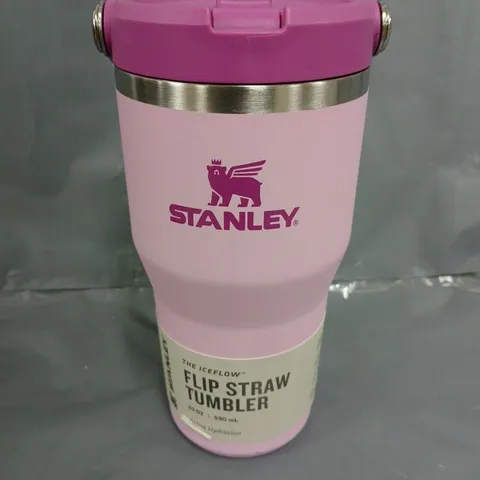 STANLEY THE ICEFLOW FLIP STRAW TUMBLER IN PINK (590ML)