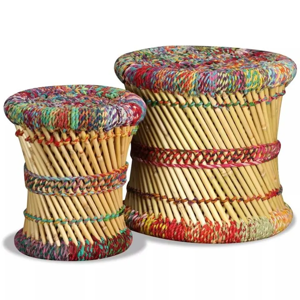 BOXED DARA 2 PIECE STOOL SET