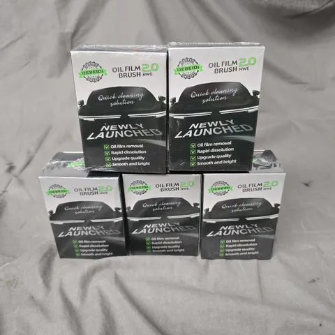 5 X SEALED DEBEIDI OIL FILM BRUSH SETS 