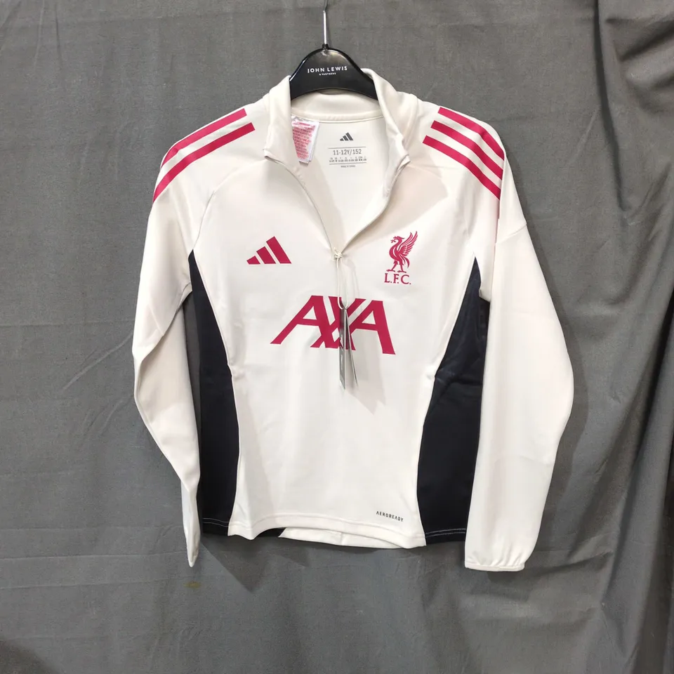 LIVERPOOL FC YOUTH ADIDAS FOOTBALL TRACSUIT TOP UK 11-12 (11-12Y/152) – AXA SPONSOR, LONG-SLEEVE