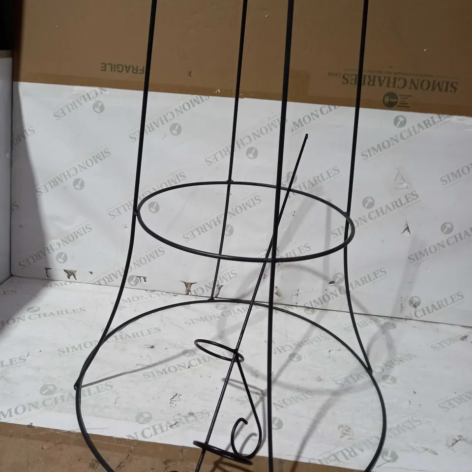 AGRIFRAMES FLUTED PEONY SUPPORT SMALL - MATT BLACK