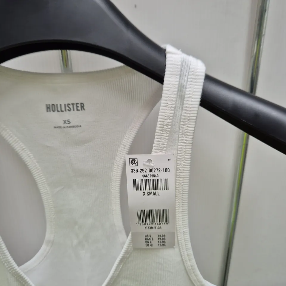 HOLLISTER WOMEN'S TANK TOP – UK 6 (XS) – WHITE