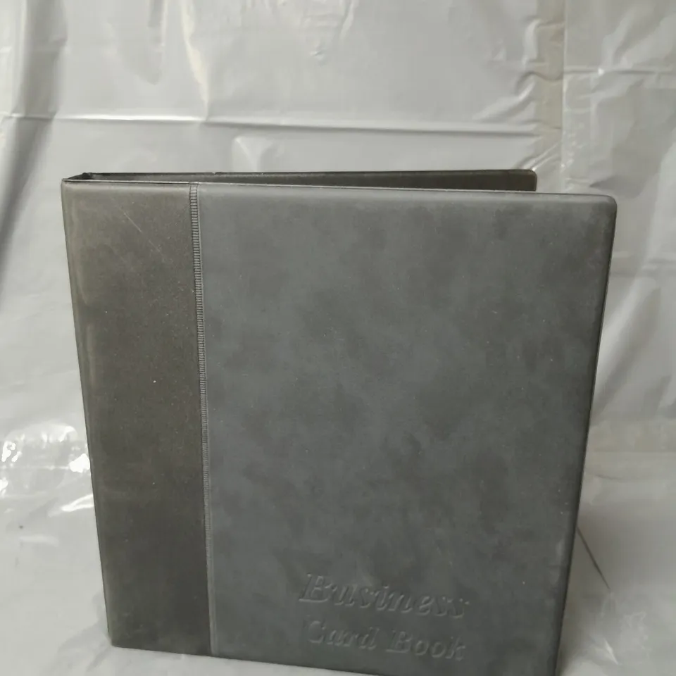 APPROXIMATELY 20 BUSINESS CARD BOOKS BLACK