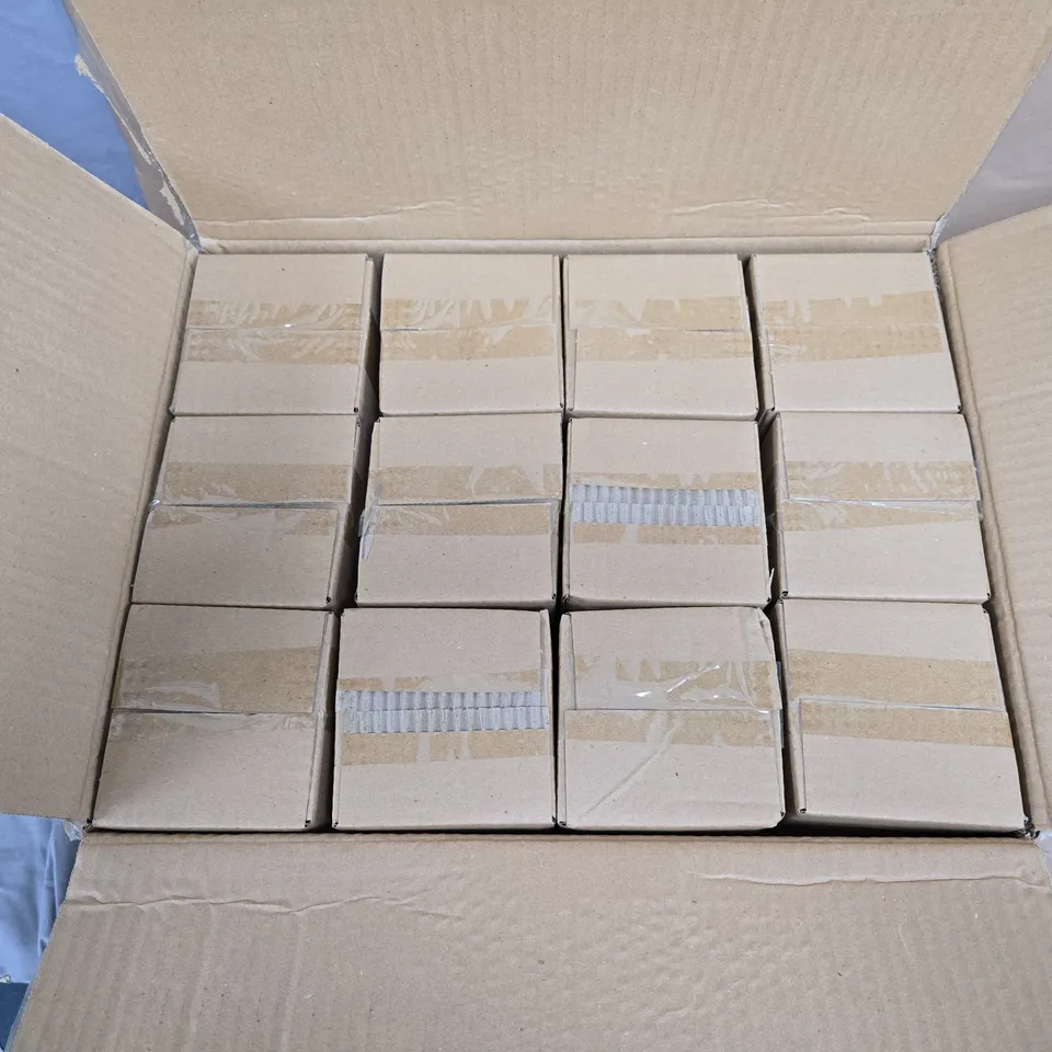 GISELA GRAHAM - LARGE CLEAR GLASS BOTTLE VASE - BOX OF APPROXIMATELY 12PCS 