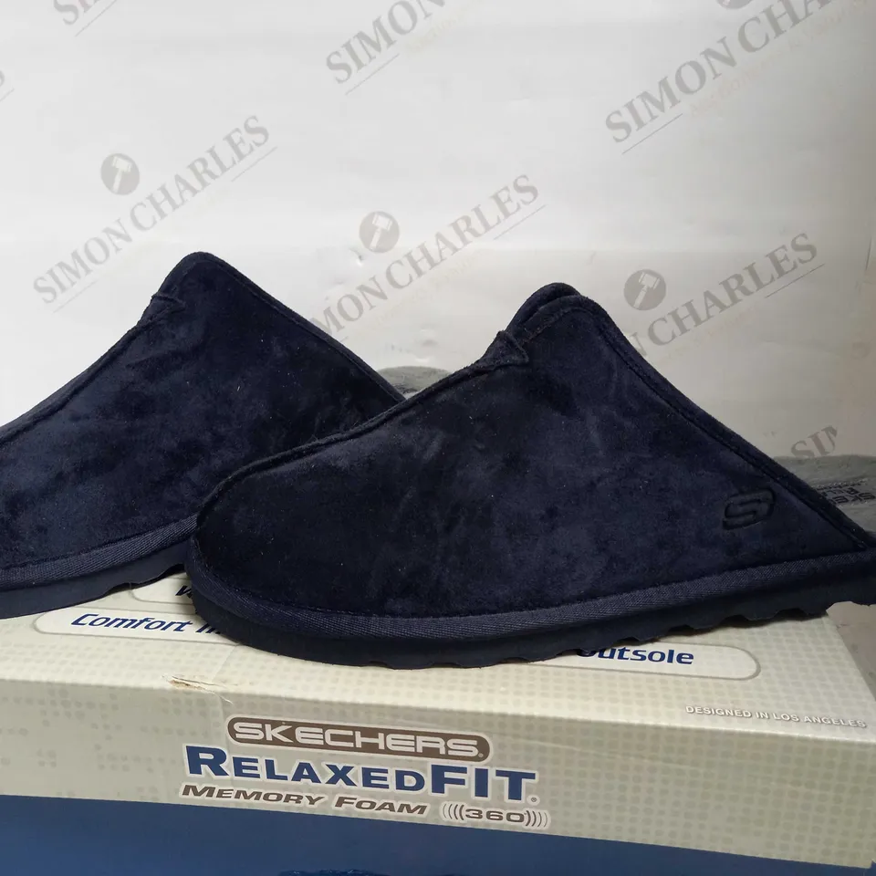 SKECHERS MEN'S RENTEN PALCO SLIPPER NAVY UK 10