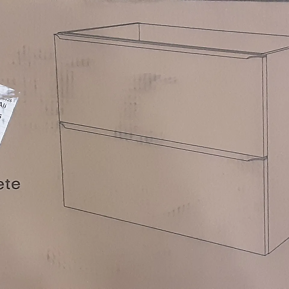 BOXED IMANDRA 80 CM WALL MOUNTED BASIN CABINET 