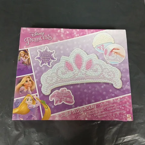 DISNEY PRINCESS SUPER SEQUIN CRAFT KIT – TIARA DESIGN, BOXED