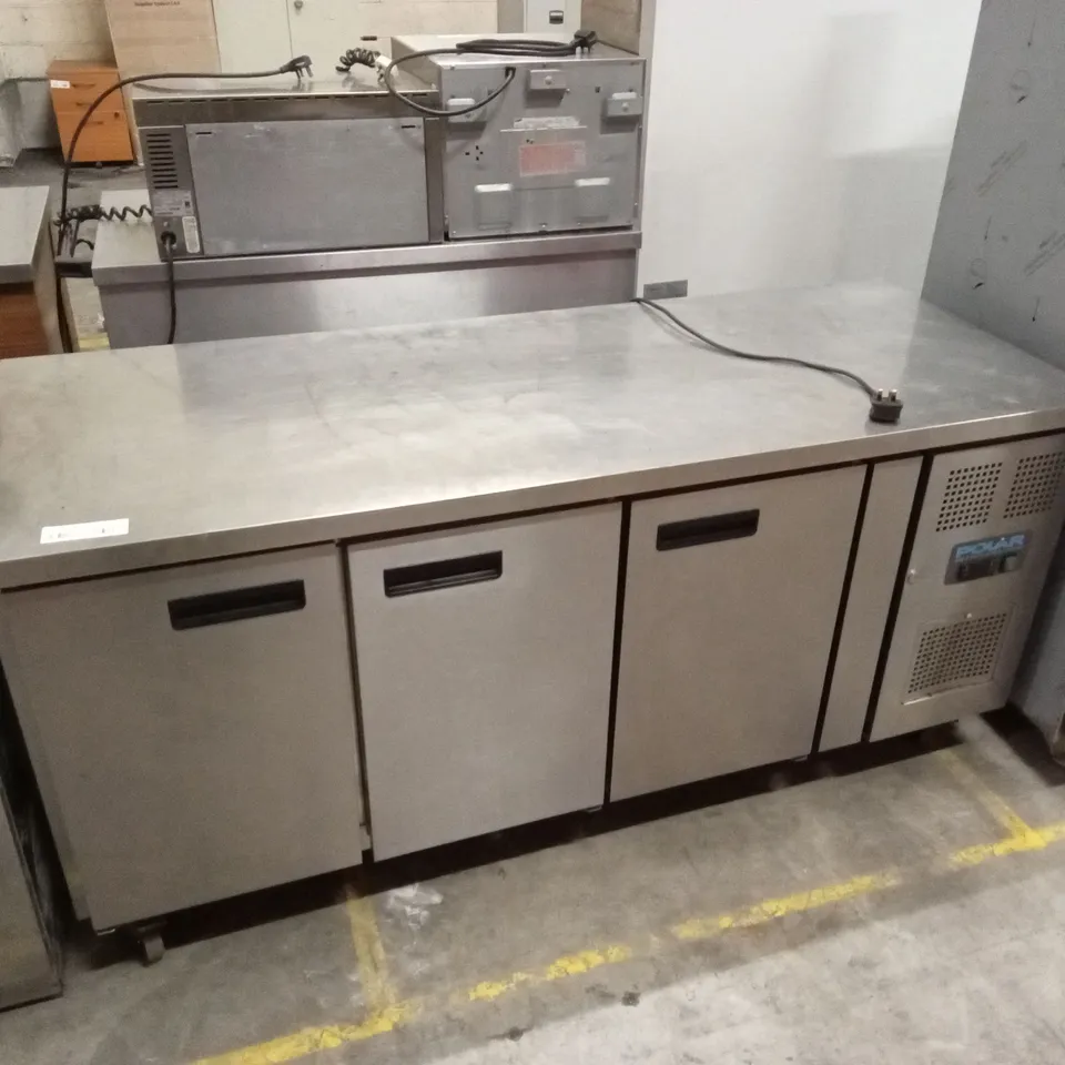 POLAR G597 3-DOOR PREP COUNTER FRIDGE