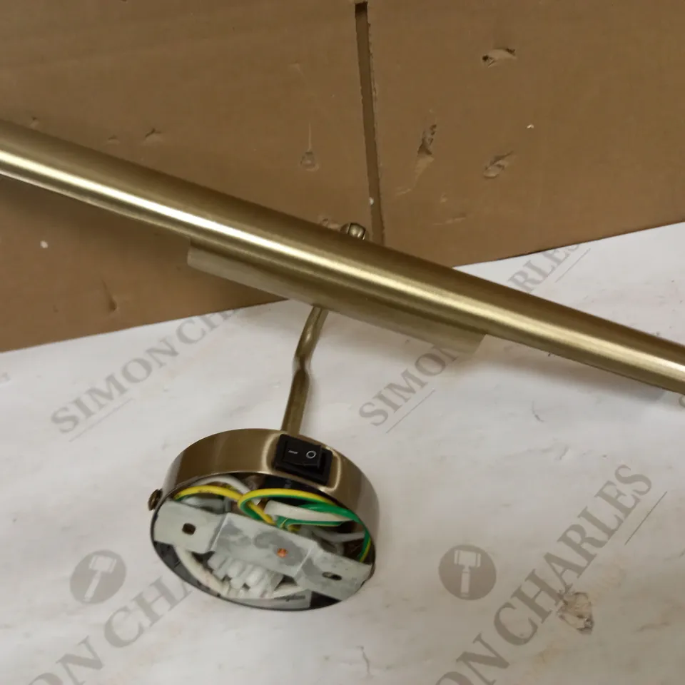 DAR LIGHTING GROUP ONEDIN 2LT PICTURE LIGHT - ANTIQUE BRASS FINISH