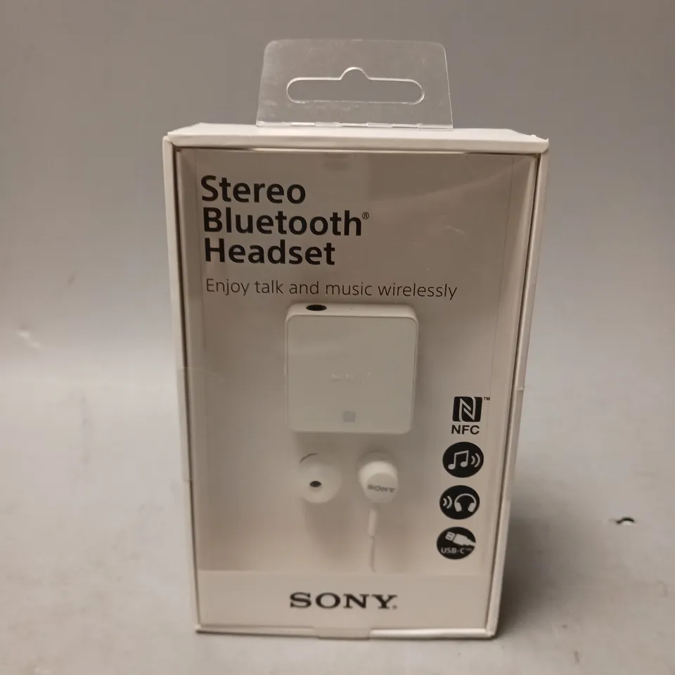 SONY STEREO BLUETOOTH HEADSET WHITE