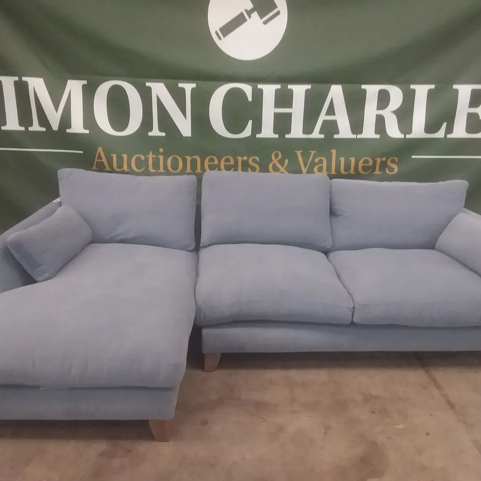 QUALITY BRITISH DESIGNER LOUNGE CO. PALOMA CHAISE END LHF GROUP EARL GREY 