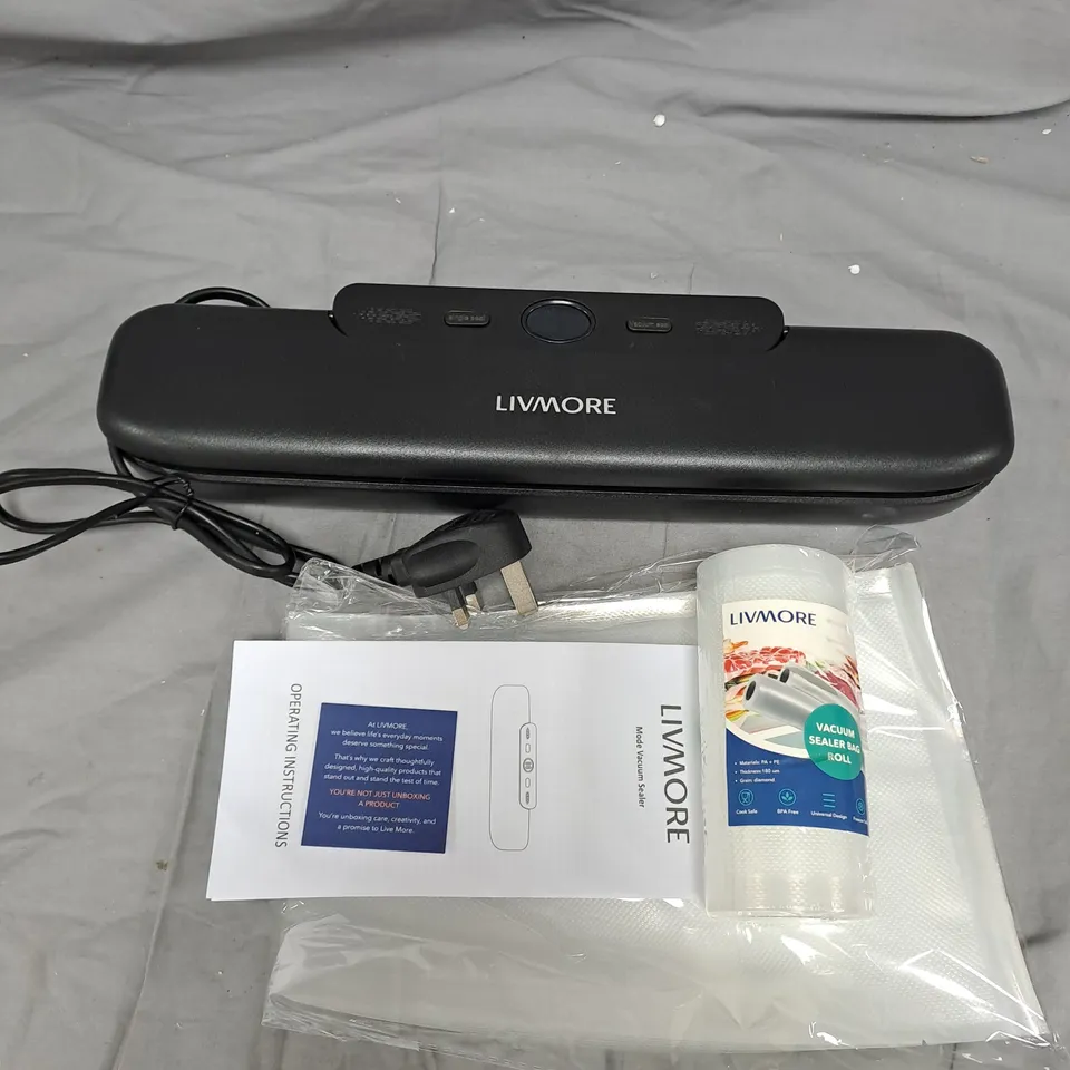 LIVMORE FRESH MATE DUAL-MODE VACUUM SEALER – BLACK