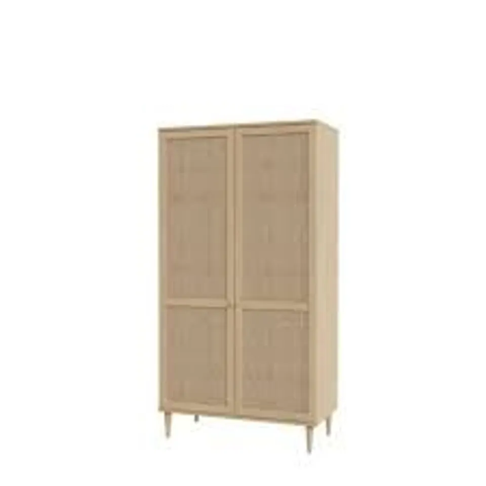 BOXED KHALLIL 2 DOOR WARDROBE (2 BOXES)