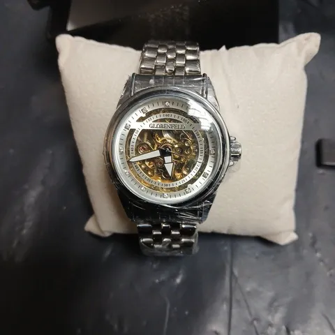 GLOBENFELD SKELETON MECHANICAL WATCH – STAINLESS STEEL BRACELET