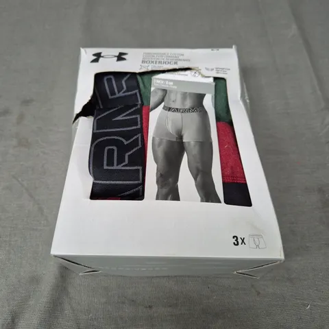 UNDER ARMOUR 3 PACK BOXERJOCK IN MULTI SIZE M