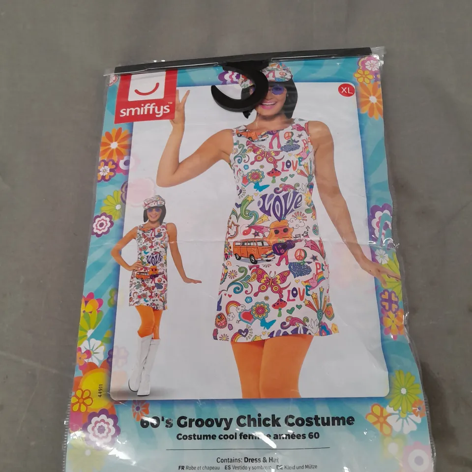 SMIFFYS 60'S GROOVY CHICK COSTUME SIZE XL