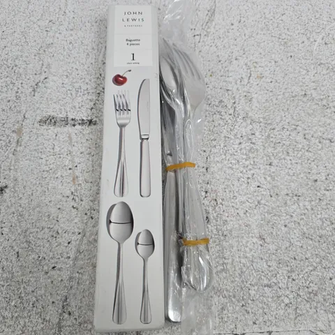JOHN LEWIS 4-PIECE CUTLERY SET – BOXED (BOXED)