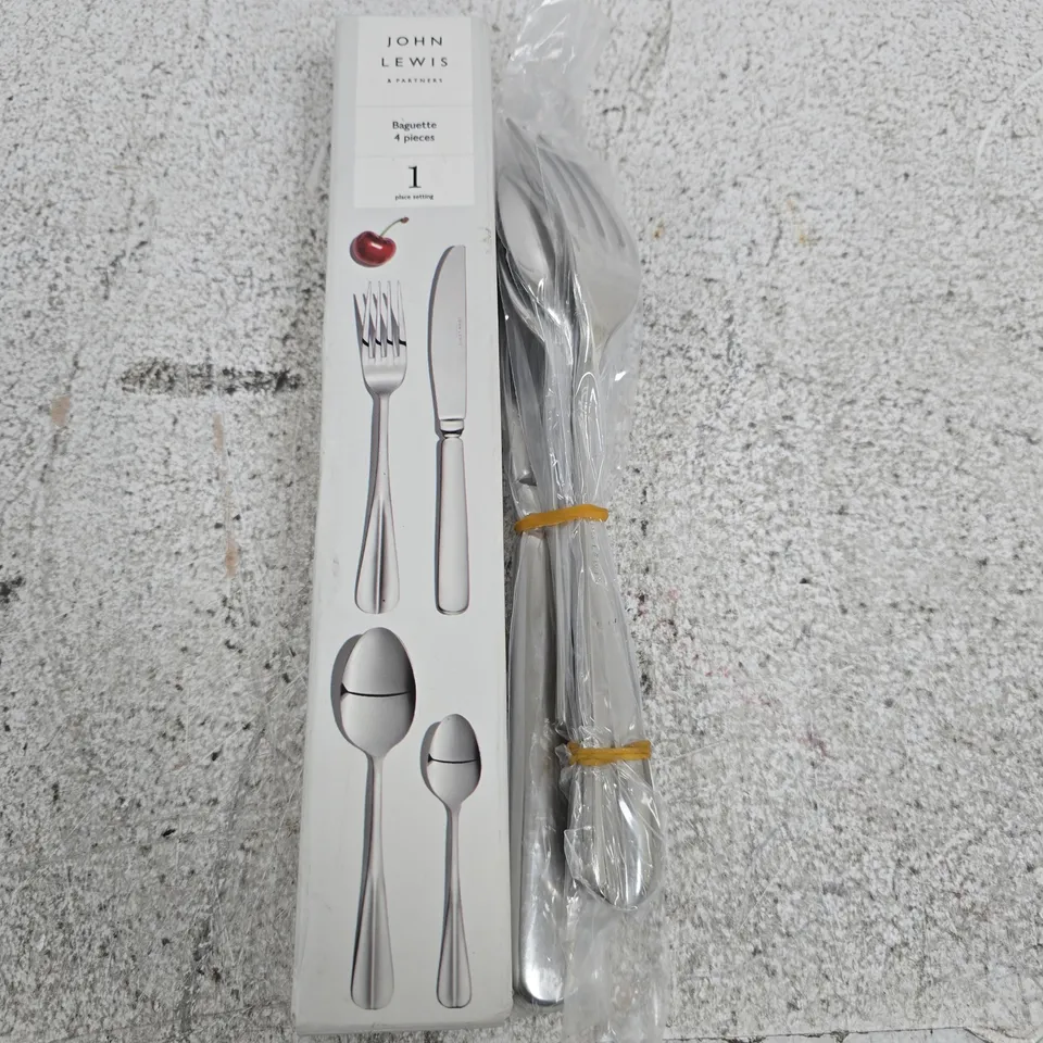 JOHN LEWIS 4-PIECE CUTLERY SET – BOXED (BOXED)
