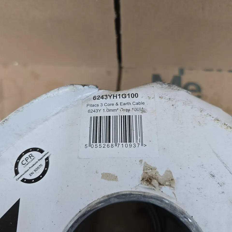 PITACS 3 CORE AND EARTH CABLE 100M 1.00MM2
