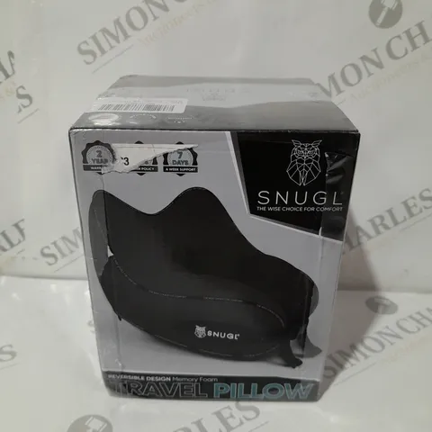 SNUGL TRAVEL PILLOW IN BLACK