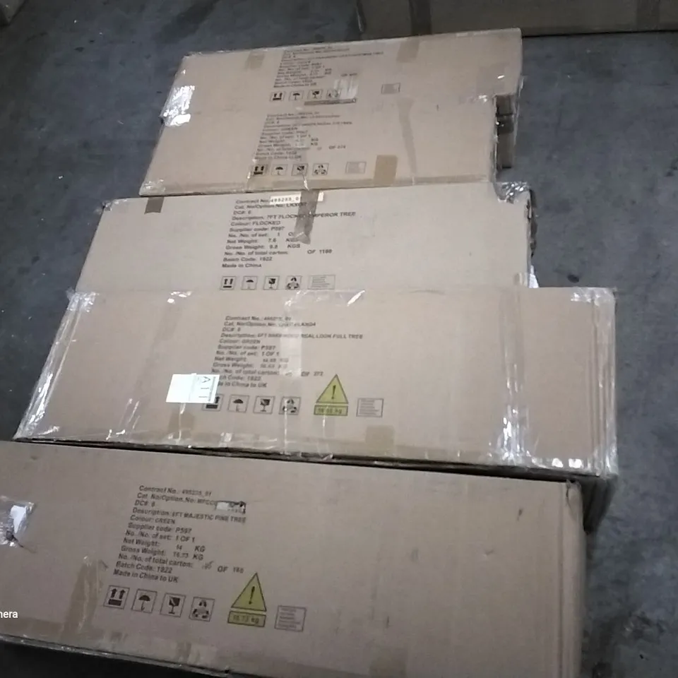 5 ASSORTED BOXED CHRISTMAS TREES
