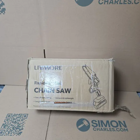LIVMORE RAPID MINI CHAIN SAW – BOXED