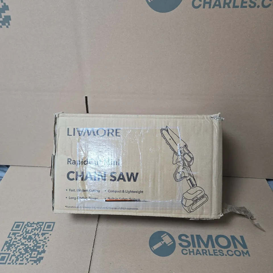 LIVMORE RAPID MINI CHAIN SAW – BOXED