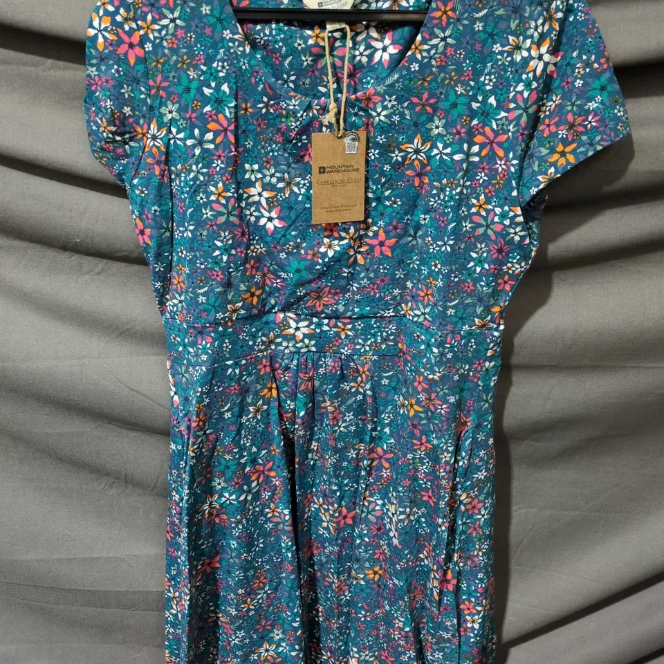 MOUNTAIN WAREHOUSE ORCHID PRINT WOMEN'S DRESS – UK 12