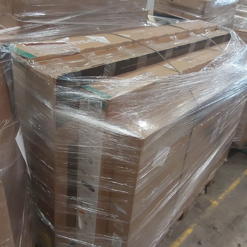 PALLET CONTAINING A LARGE QUANTITY OF ASSORTED DAMAGED TVs