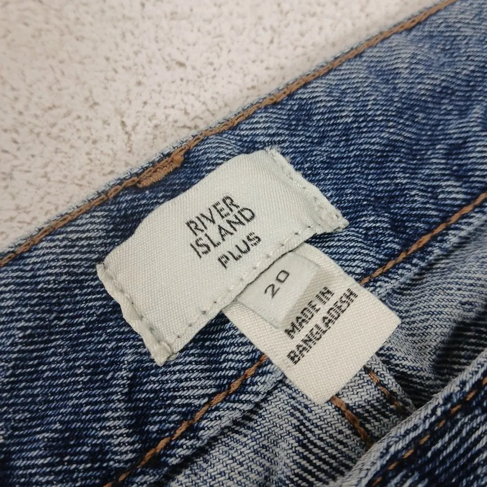 RIVER ISLAND PLUS DENIM JEANS – WOMEN'S, UK 20