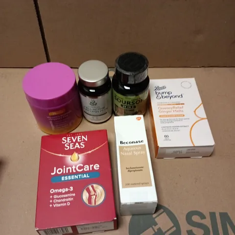 APPROXIMATELY 15 ASSORTED VITAMIN/HEALTH AID PRODUCTS TO INCLUDE JOINT CARE, BUMP & BEYOND, BECONASE ETC 