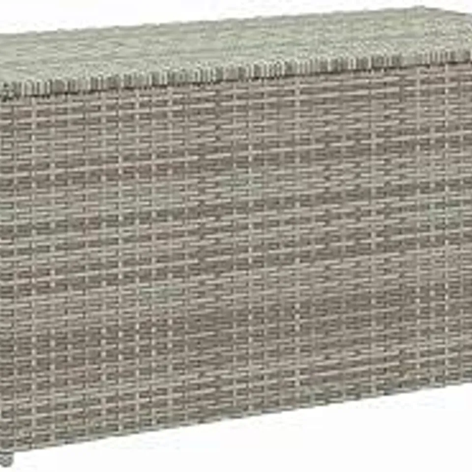 BOXED VIDAXL RATTAN GARDEN STORAGE BOX - GREY