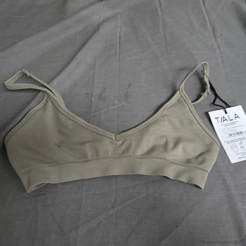 TALA SCULPT SEAMLESS MINI BRA OLIVE MARL SMALL 