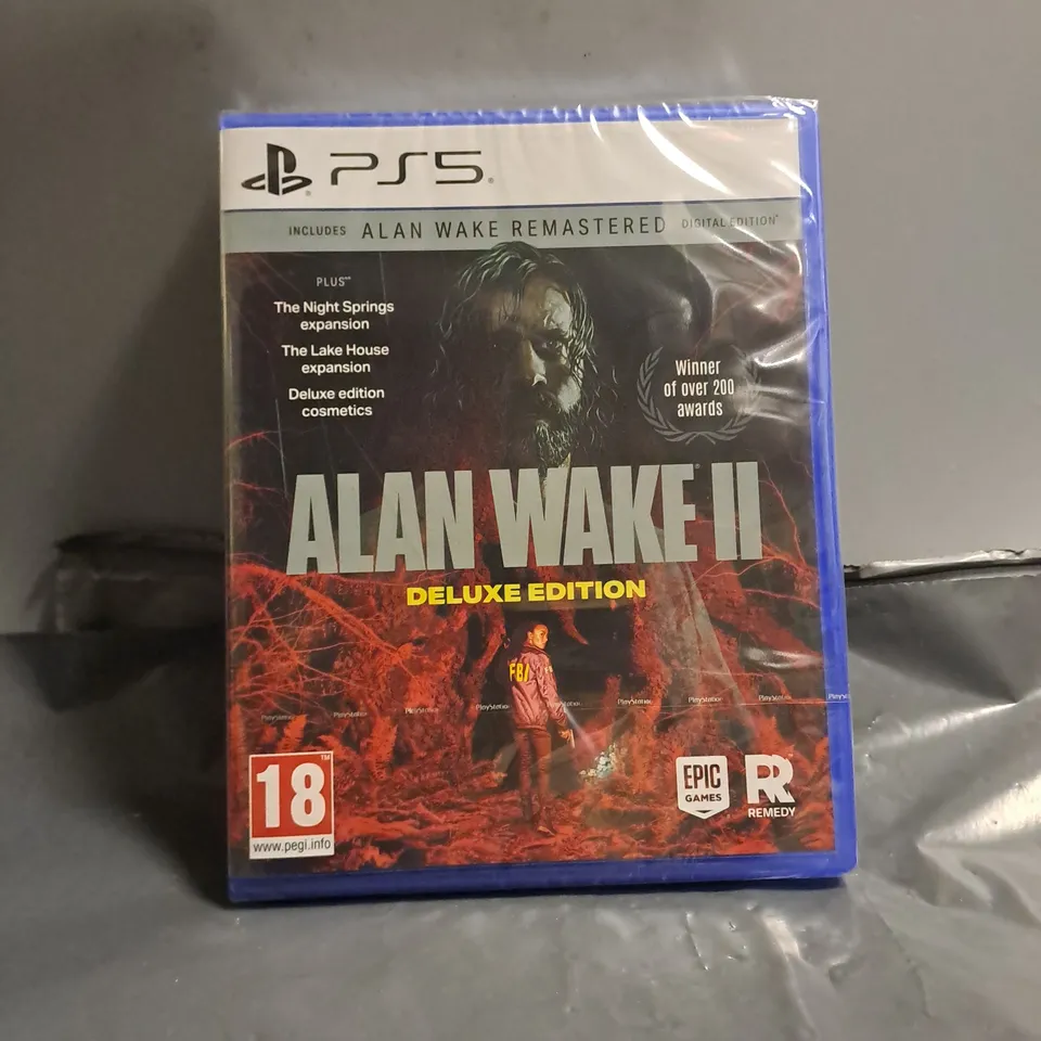 SEALED PLAYSTATION 5 ALEX WAKE II DELUXE EDITION 